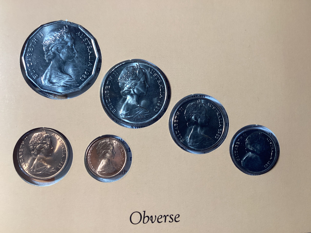 1983 Australian Uncirculated Coin Set. Sherwood.