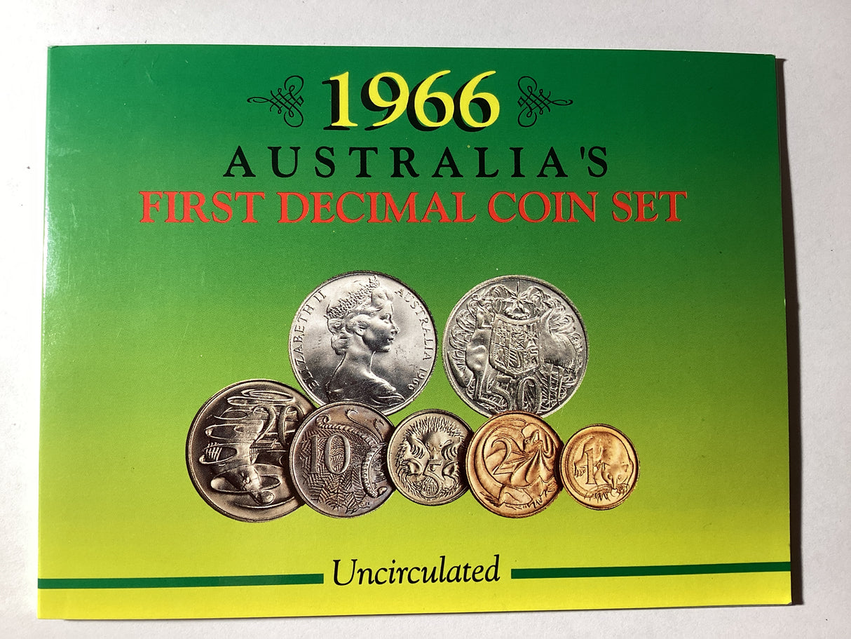 1966 Australian Uncirculated Coin Set. Sherwood.