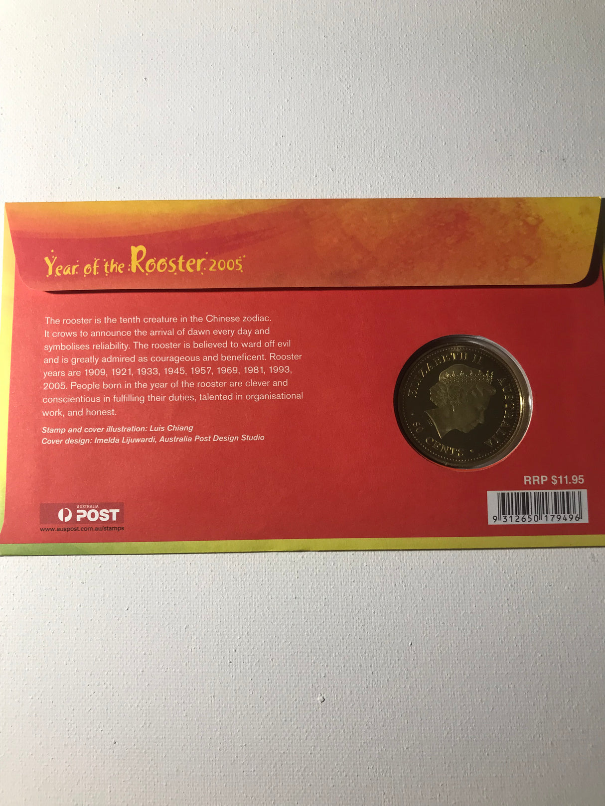 2005 PNC 50c. Year of the Rooster.