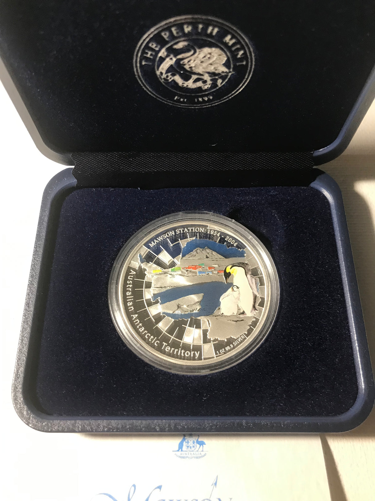 2004 $1 Mawson Station Silver Proof Coin