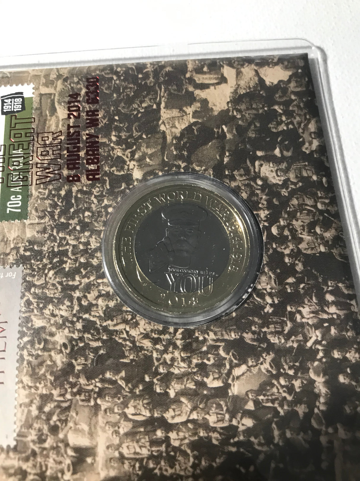 2014 The Great War 2 Pound PNC. Limited Edition 2,500 Made.