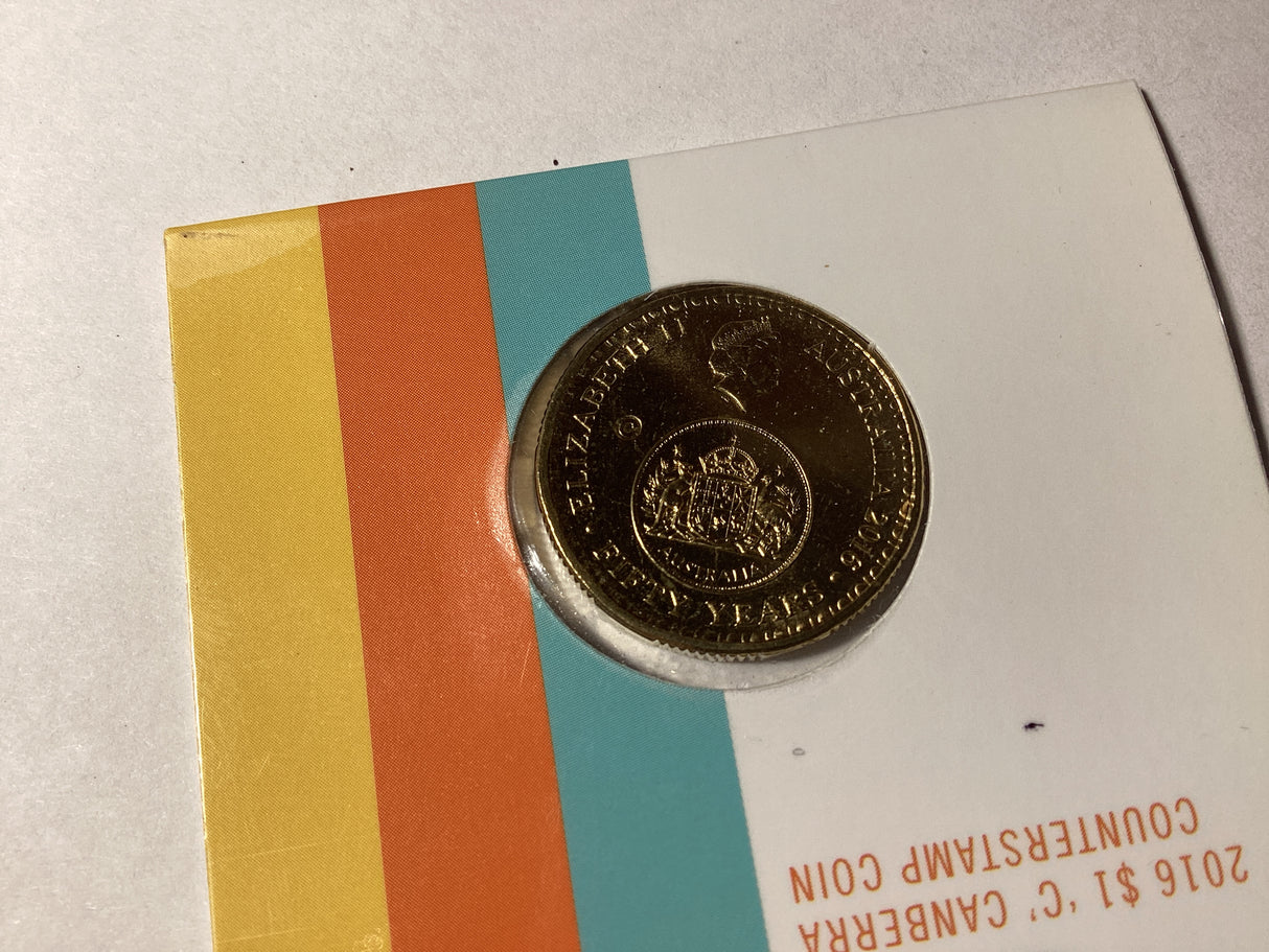 2016 $1 Changeover ‘C’ Mintmark Counterstamp Coin.
