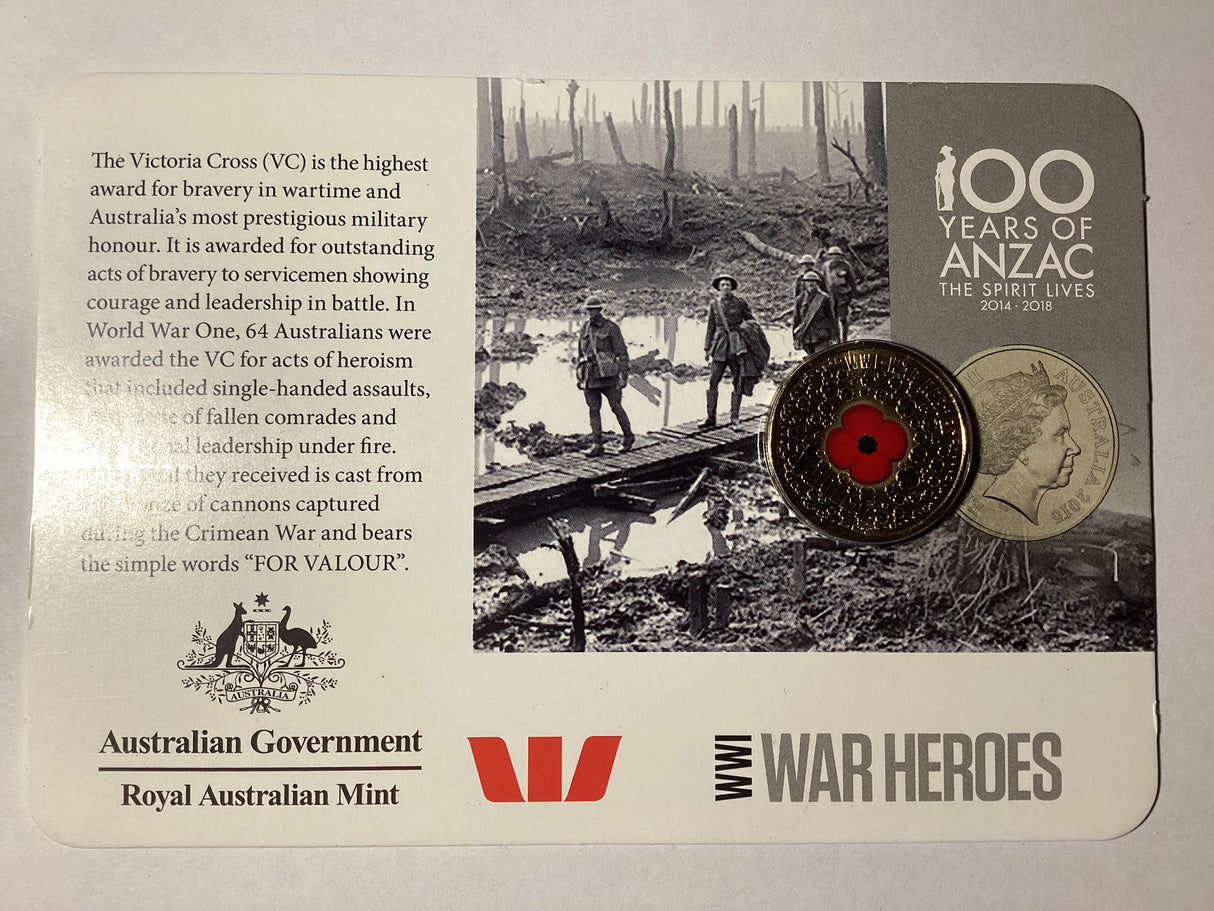 2015 $1 War Heroes Red Poppy.