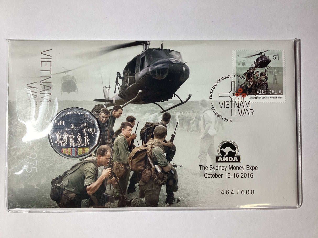 2016 50c PNC. Australia at War. Vietnam War. ANDA Sydney.