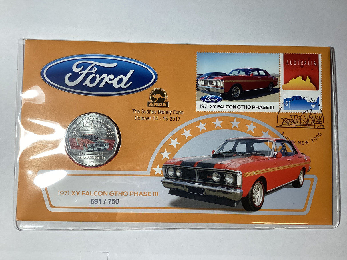 2017 50c PNC. Ford. 1971 XY Falcon GTHO Phase III. ANDA Sydney.