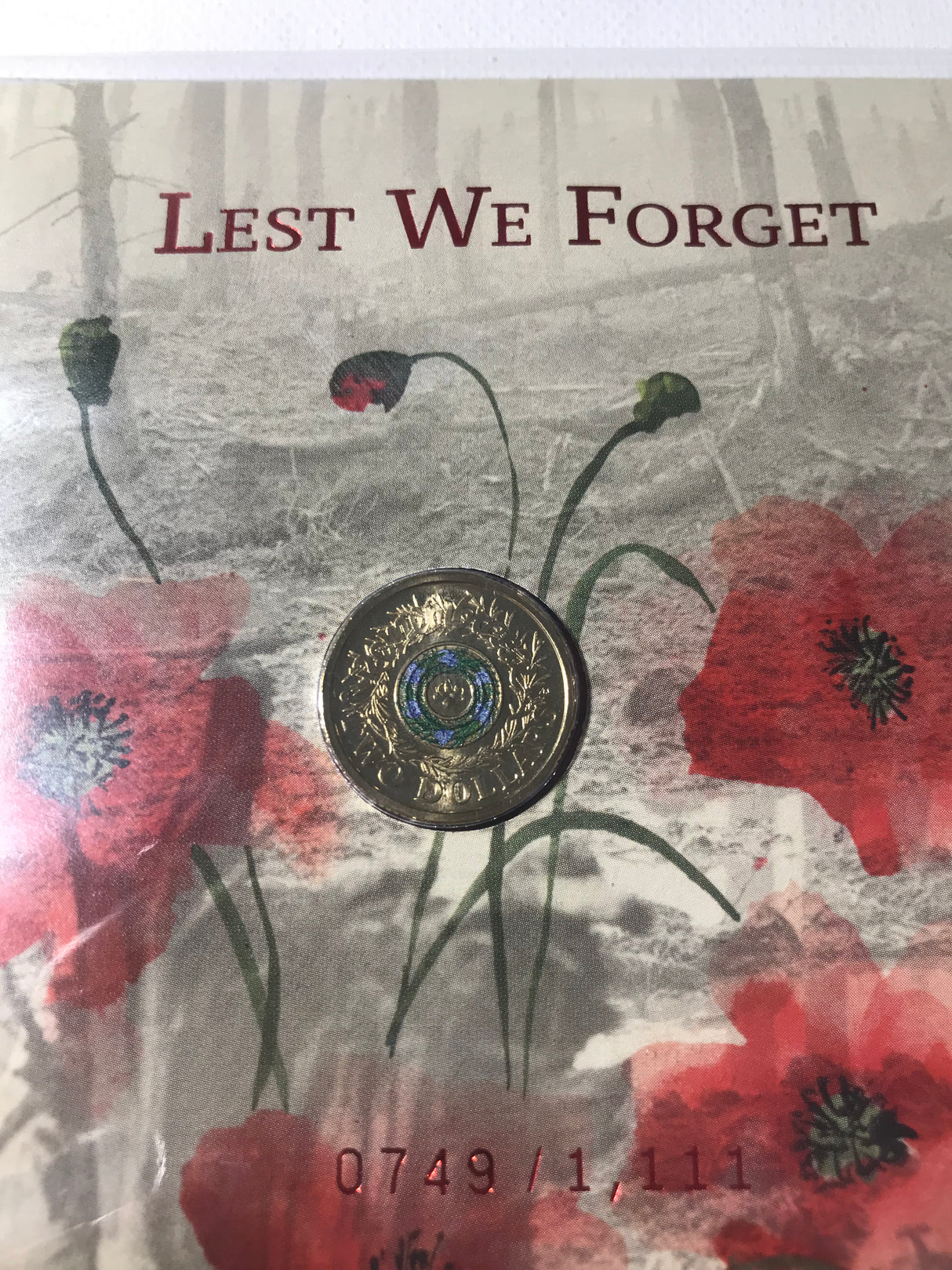 2017 PNC $2 Rosemary Lest We Forget. Impressions 1111 made