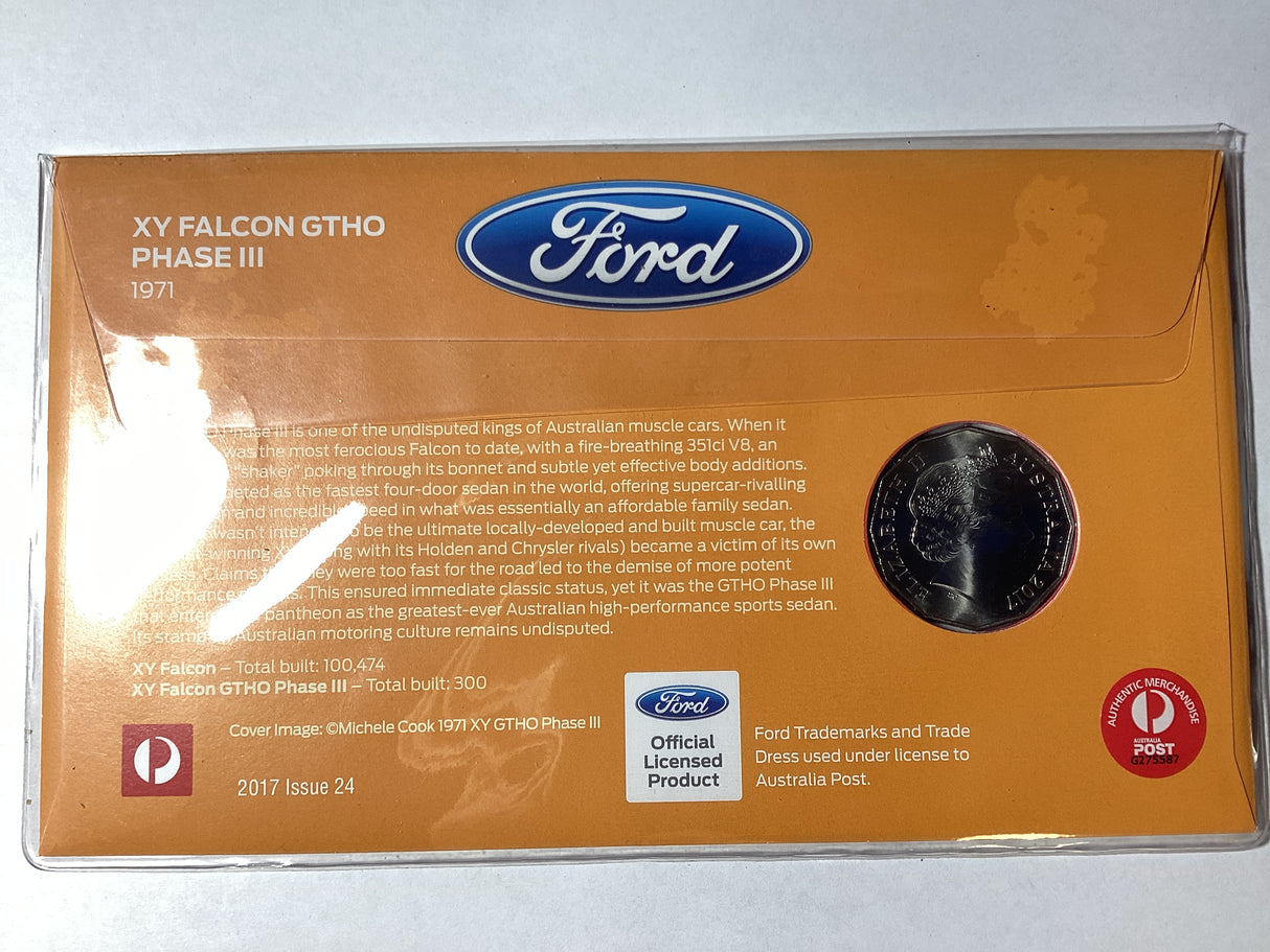 2017 50c PNC. Ford. 1971 XY Falcon GTHO Phase III. ANDA Sydney.