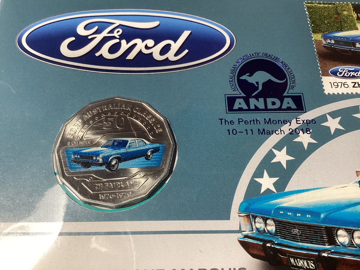 2018 50c PNC. Ford. 1976 ZH Fairlane Marquis. ANDA Perth. 750 made