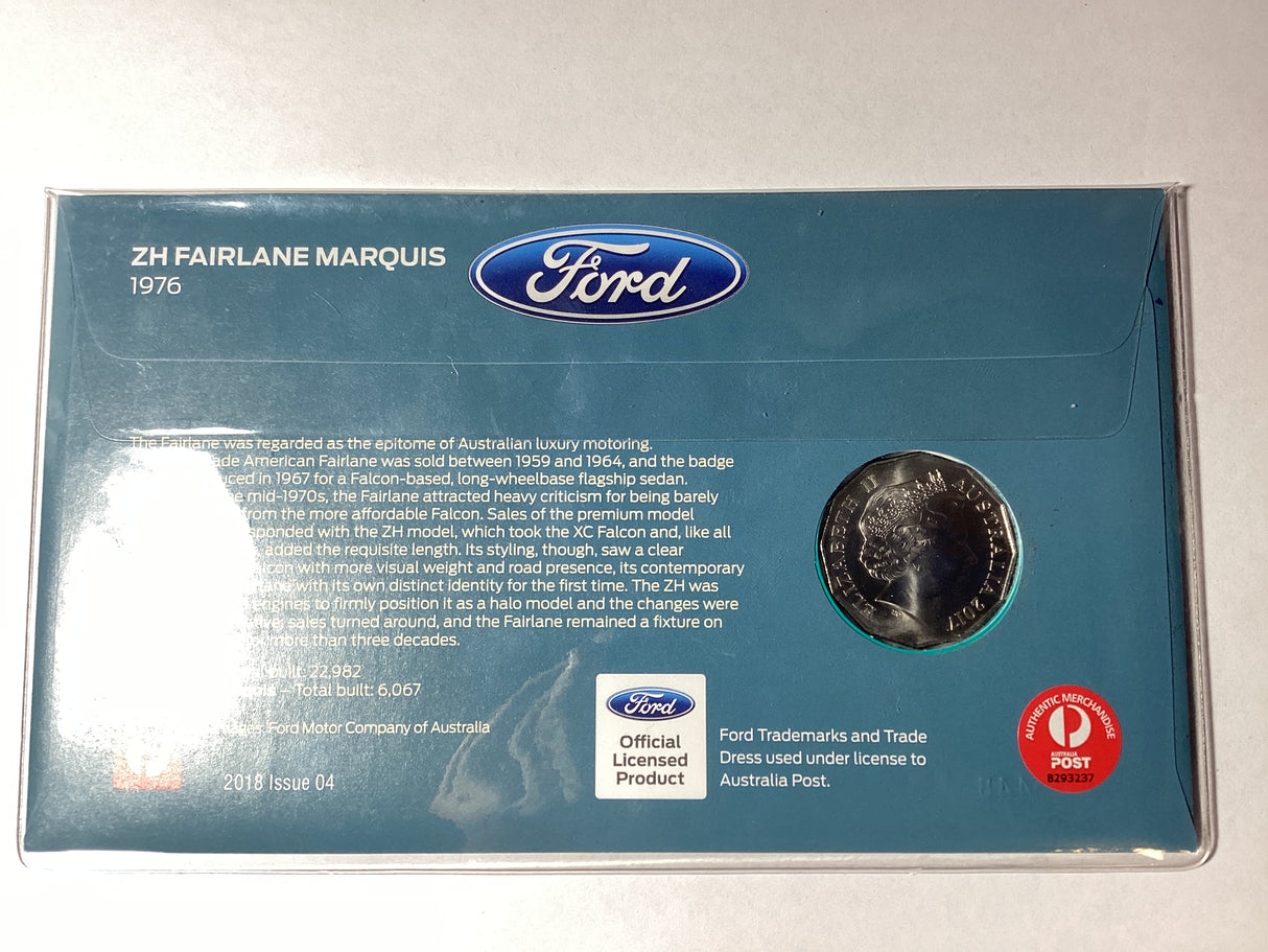 2018 50c PNC. Ford. 1976 ZH Fairlane Marquis. ANDA Perth. 750 made