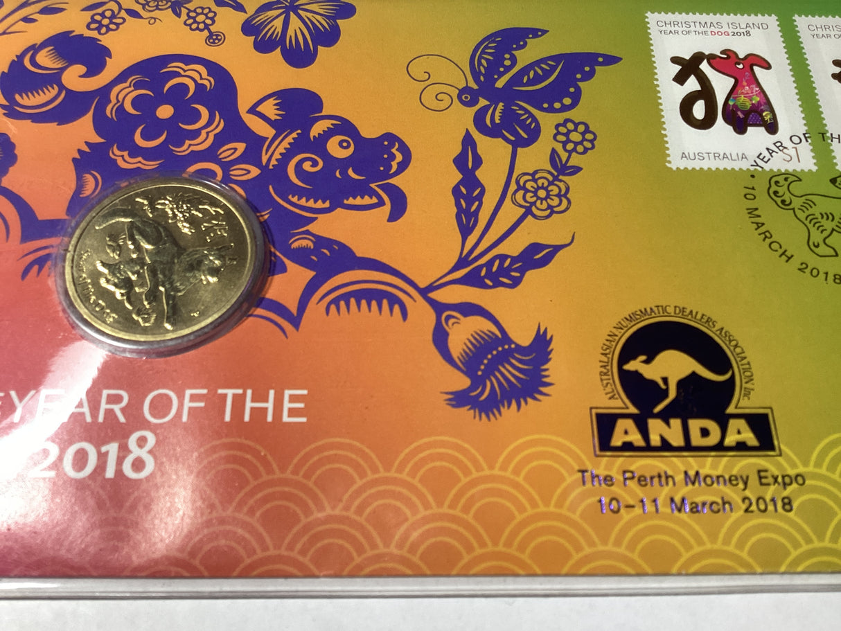 2018 $1 PNC. Year of the Dog. ANDA Perth. 750 made.