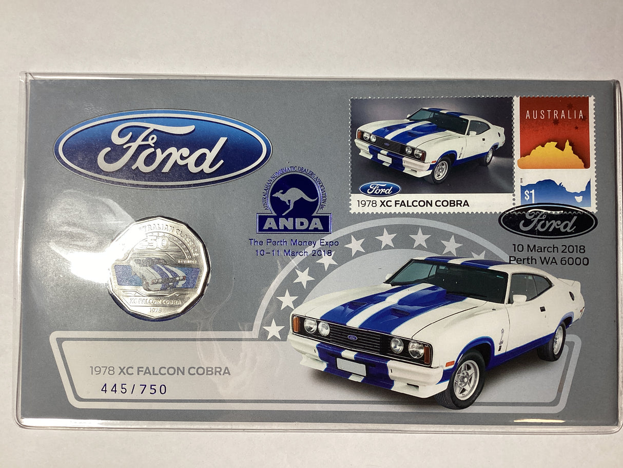 2018 50c PNC. Ford. 1978 XC Falcon Cobra. ANDA Perth