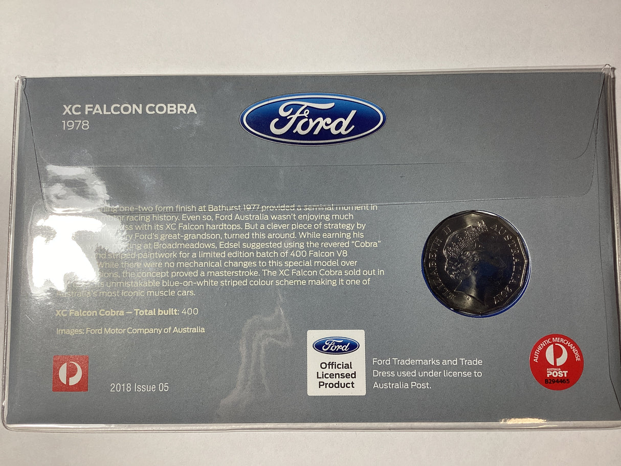 2018 50c PNC. Ford. 1978 XC Falcon Cobra. ANDA Perth