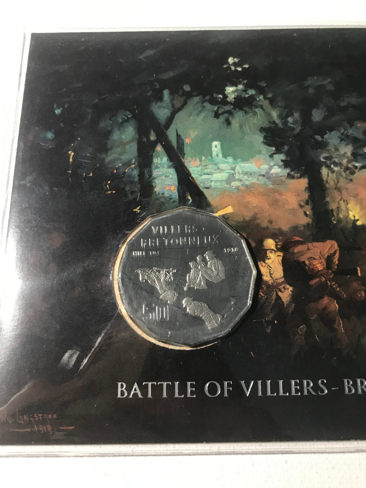 2018 PNC 50c Battle of Villers-Bretonneux 1981. 1000 Made