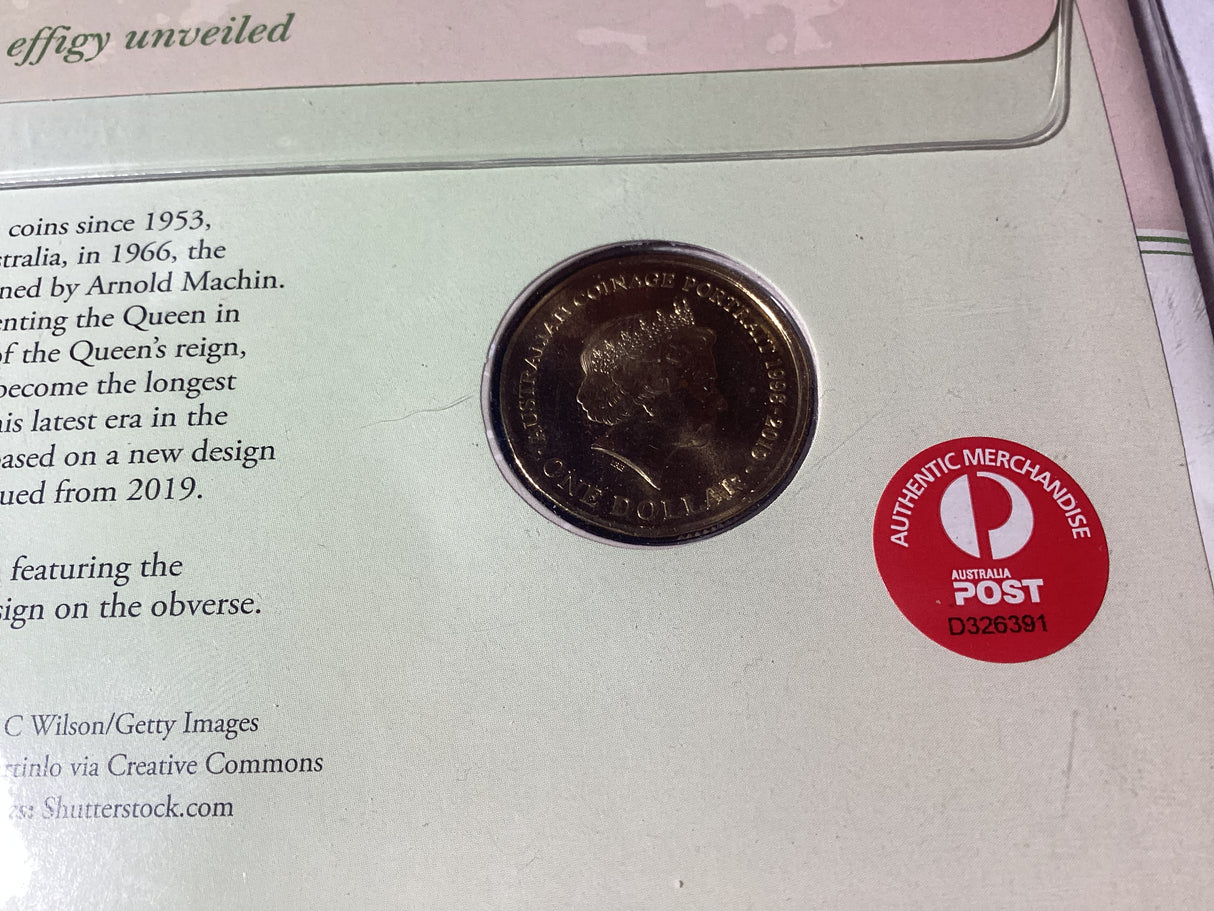 2018 $1 PNC. Her Majesty the Queen. A New Effigy Unveiled. ANDA Sydney