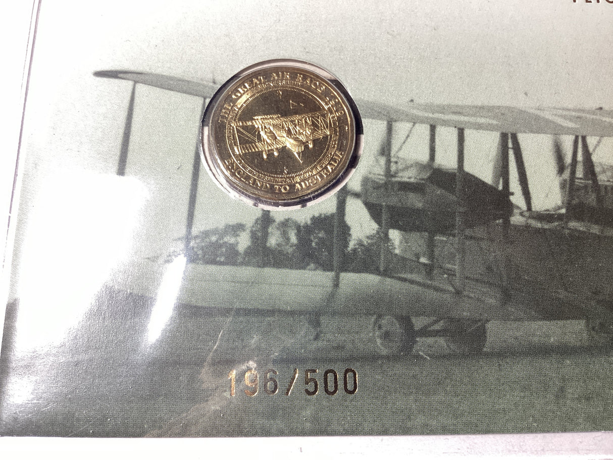 2019 $1 PNC. Centenary of First Flight. Vickers ‘Vimy’ G-EAOU. ANDA Sydney.