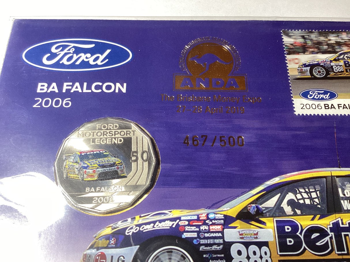 2019 50c PNC. Ford. BA Falcon 2006. ANDA Brisbane. 500 made