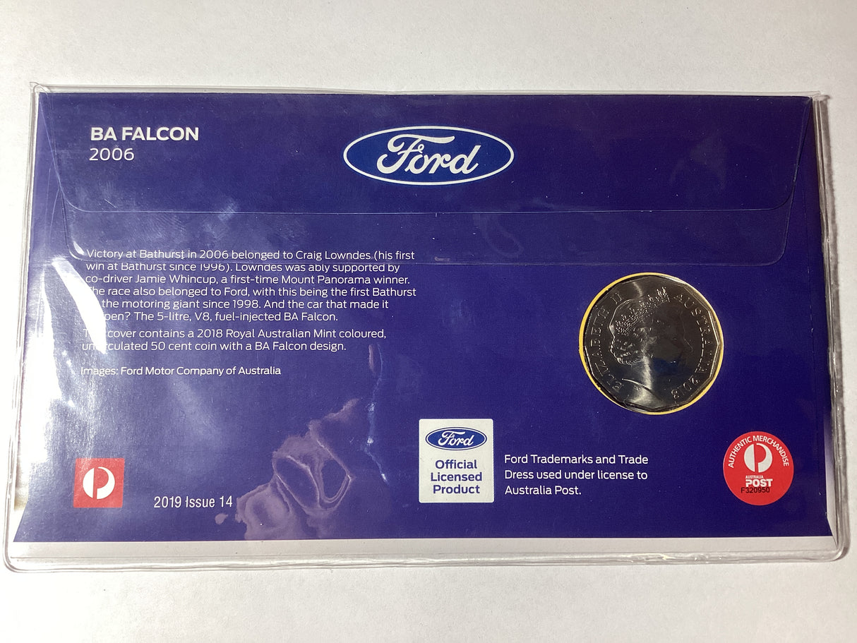 2019 50c PNC. Ford. BA Falcon 2006. ANDA Brisbane. 500 made
