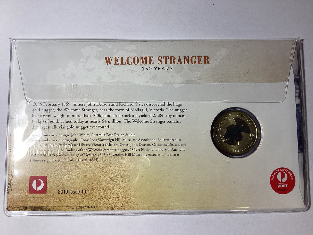 2019 $1 PNC. Welcome Stranger 150 Years. ANDA Brisbane.