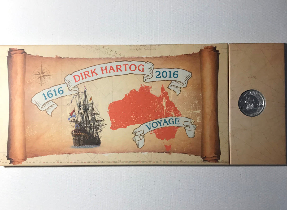 2016 PNC FOLDER Dirk Hartog 1oz Silver Proof Coin - 120 made