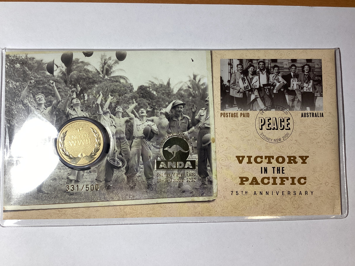 2020 $1 PNC. Victory in the Pacific. 75th Anniversary. ANDA Sydney. 500 made