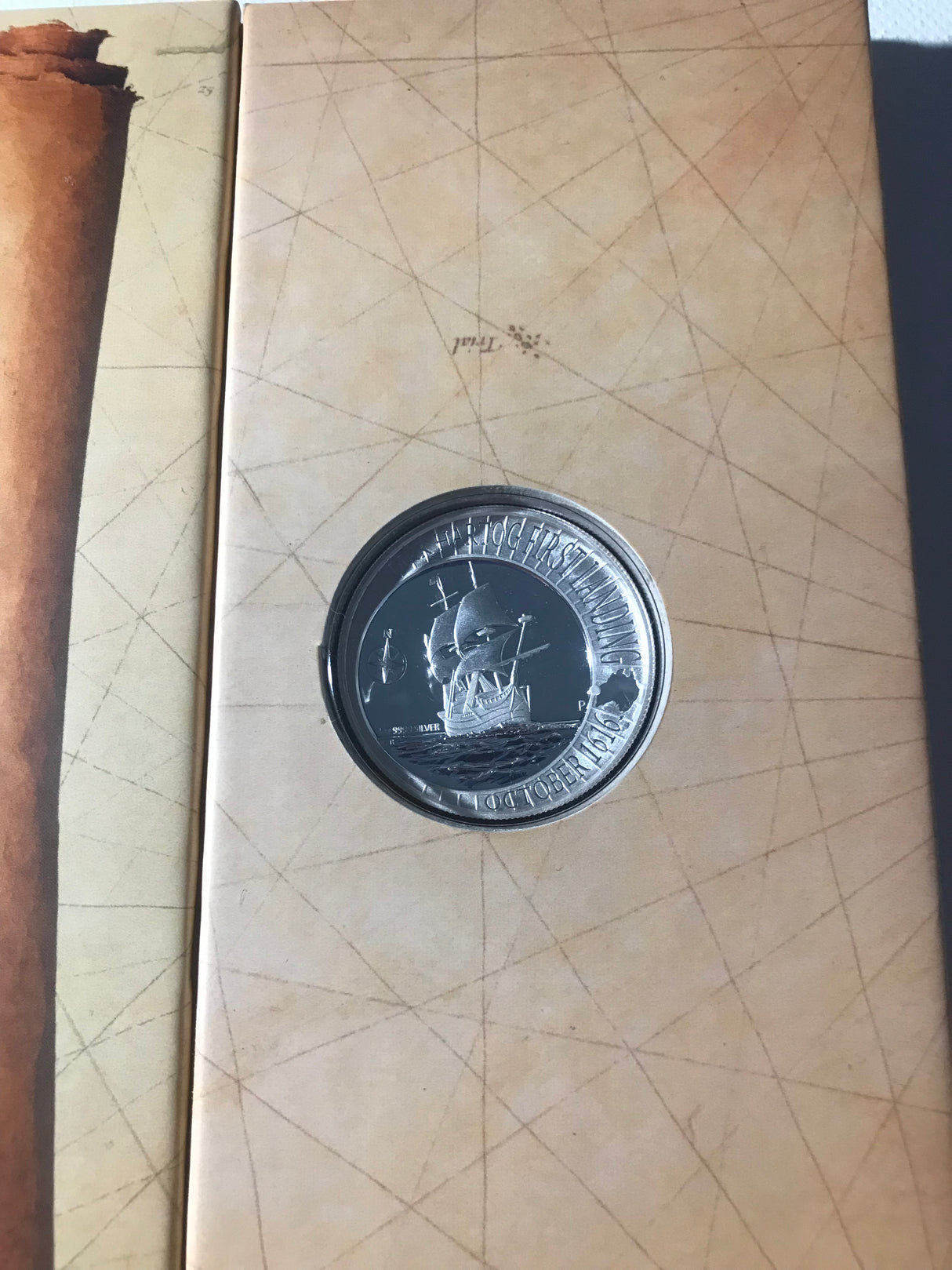 2016 PNC FOLDER Dirk Hartog 1oz Silver Proof Coin - 120 made