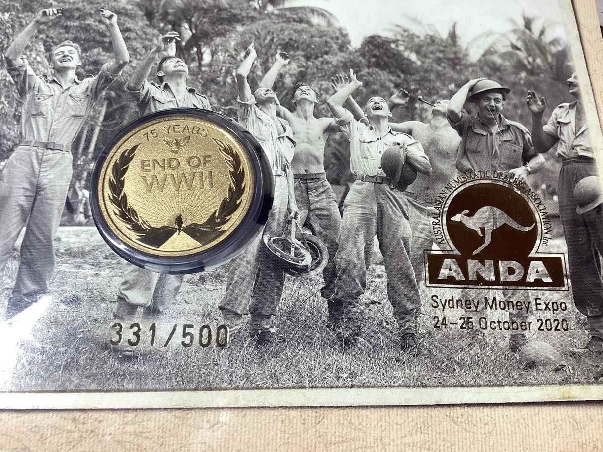 2020 $1 PNC. Victory in the Pacific. 75th Anniversary. ANDA Sydney. 500 made