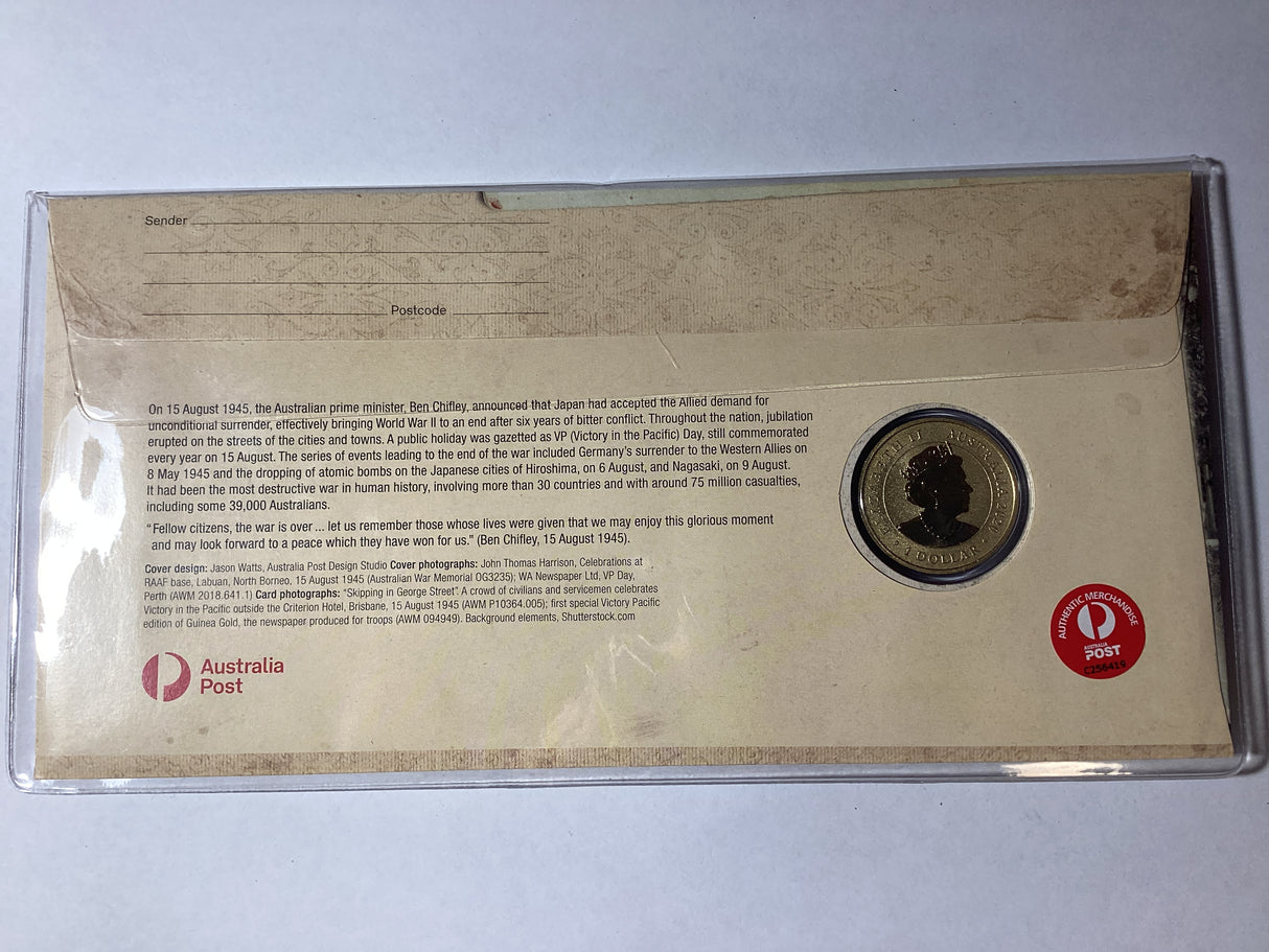 2020 $1 PNC. Victory in the Pacific. 75th Anniversary. ANDA Sydney. 500 made