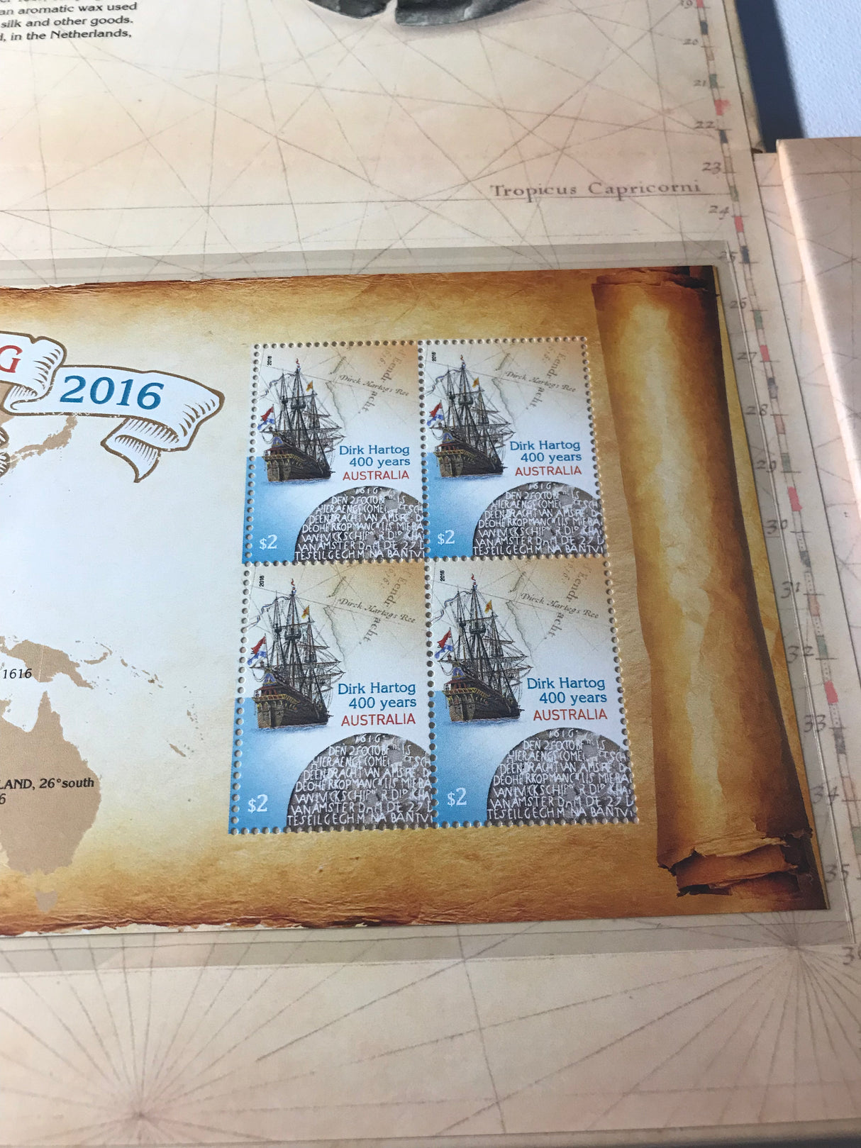 2016 PNC FOLDER Dirk Hartog 1oz Silver Proof Coin - 120 made