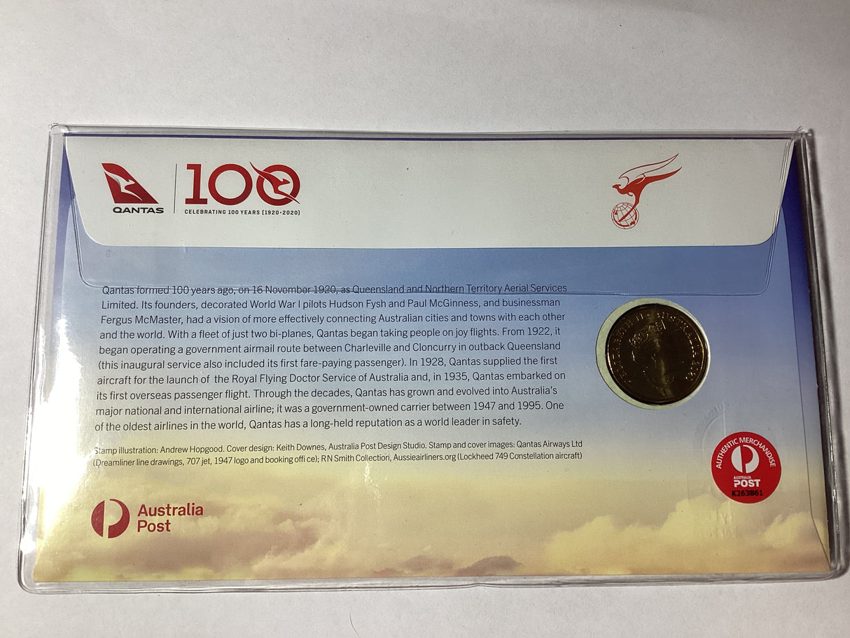 2020 $1 PNC. Qantas Centenary. ANDA Sydney.