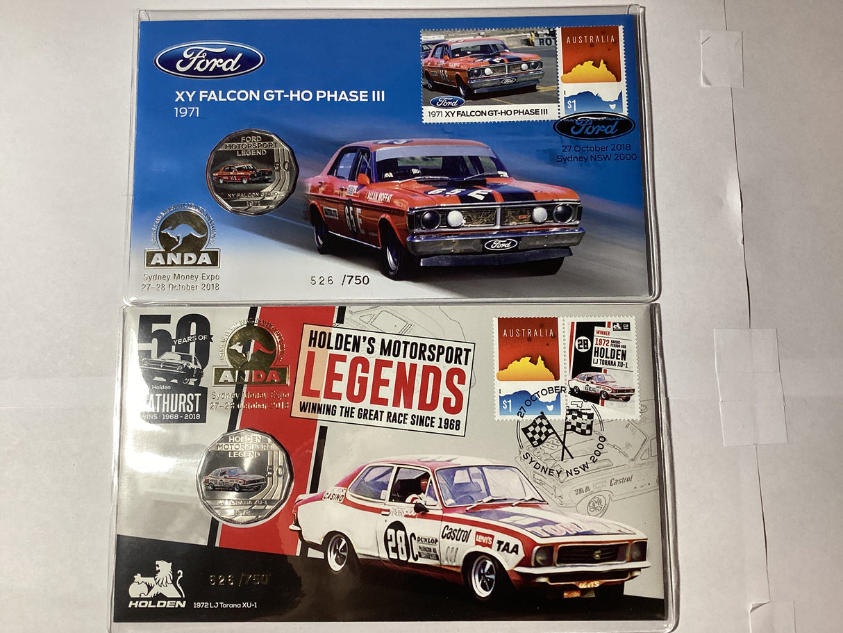 2018 PNC Duo. 1971 XY Falcon GT-HO Phase III, 1972 LJ Torana XU-I. ANDA Sydney. 750 made.