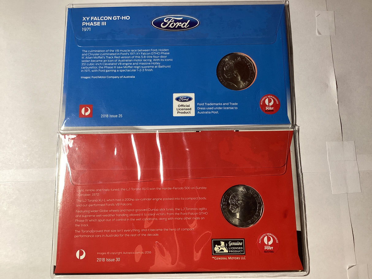 2018 PNC Duo. 1971 XY Falcon GT-HO Phase III, 1972 LJ Torana XU-I. ANDA Sydney. 750 made.