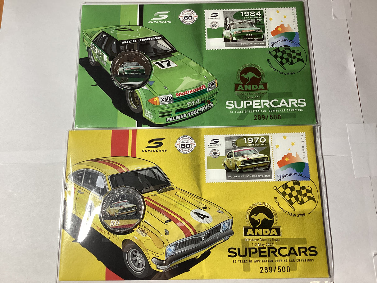 2021 PNC Duo. 1984 Ford XE Falcon, 1970 Holden HT Monaro GST 350. ANDA Brisbane.