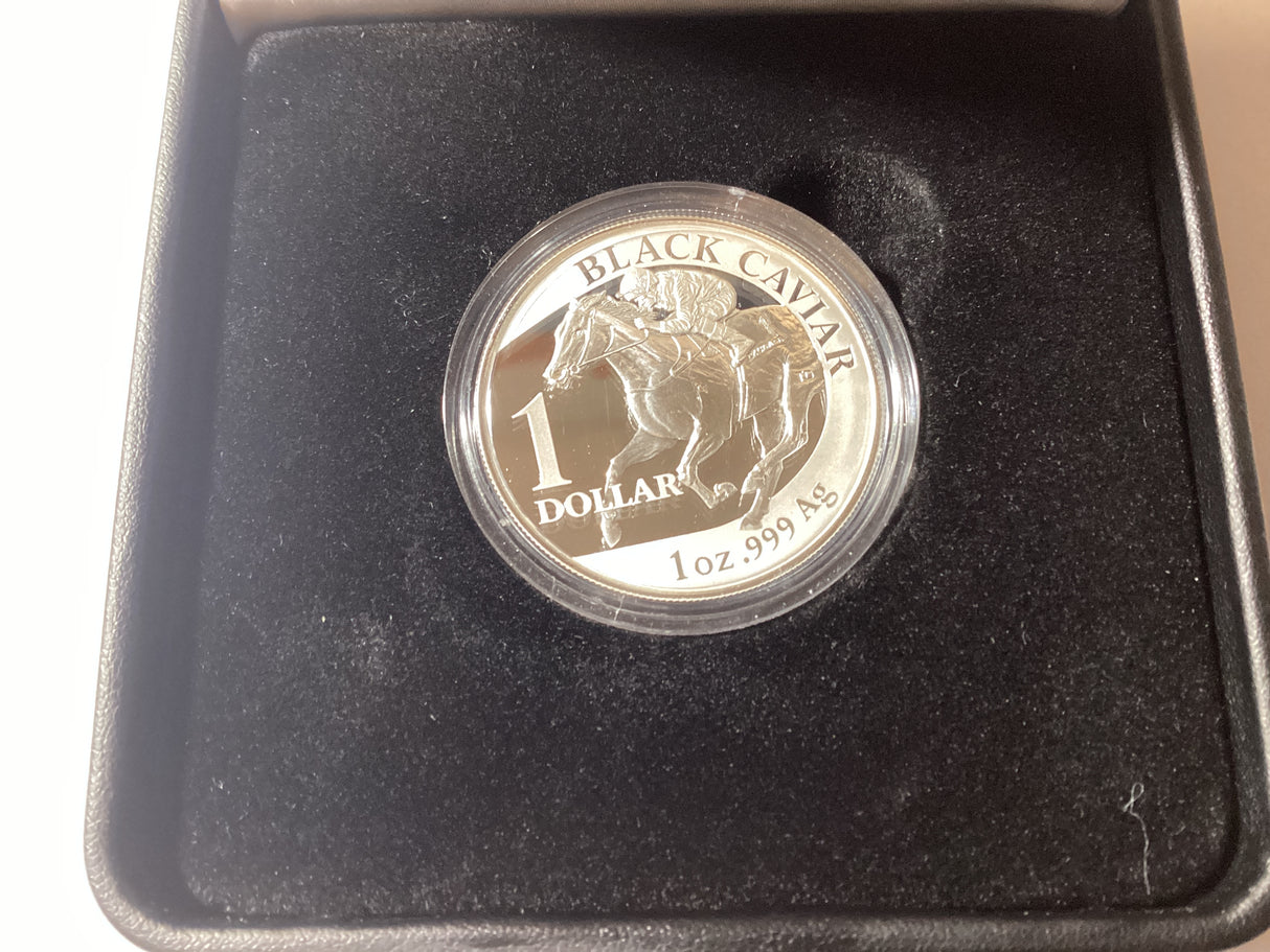 2013 $1 Black Caviar. Perfection. Silver Proof Coin.