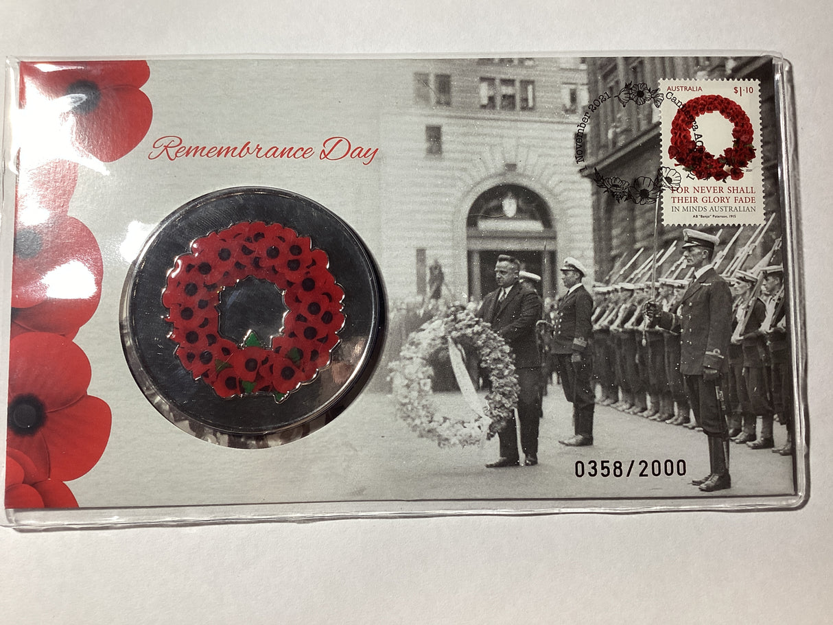 2021 Remembrance Day. We Will Remember Them PNC/PMC. 2000 mintage.