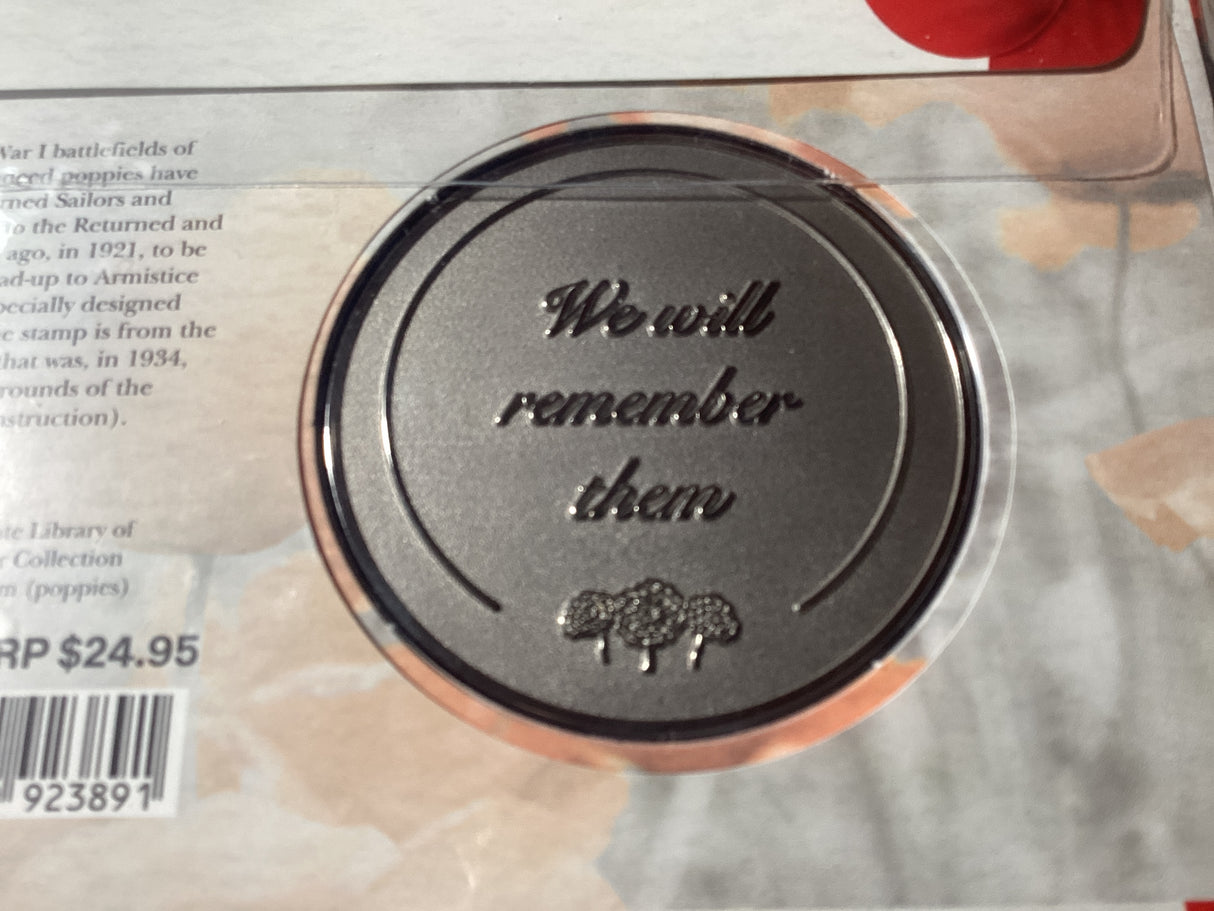 2021 Remembrance Day. We Will Remember Them PNC/PMC. 2000 mintage.