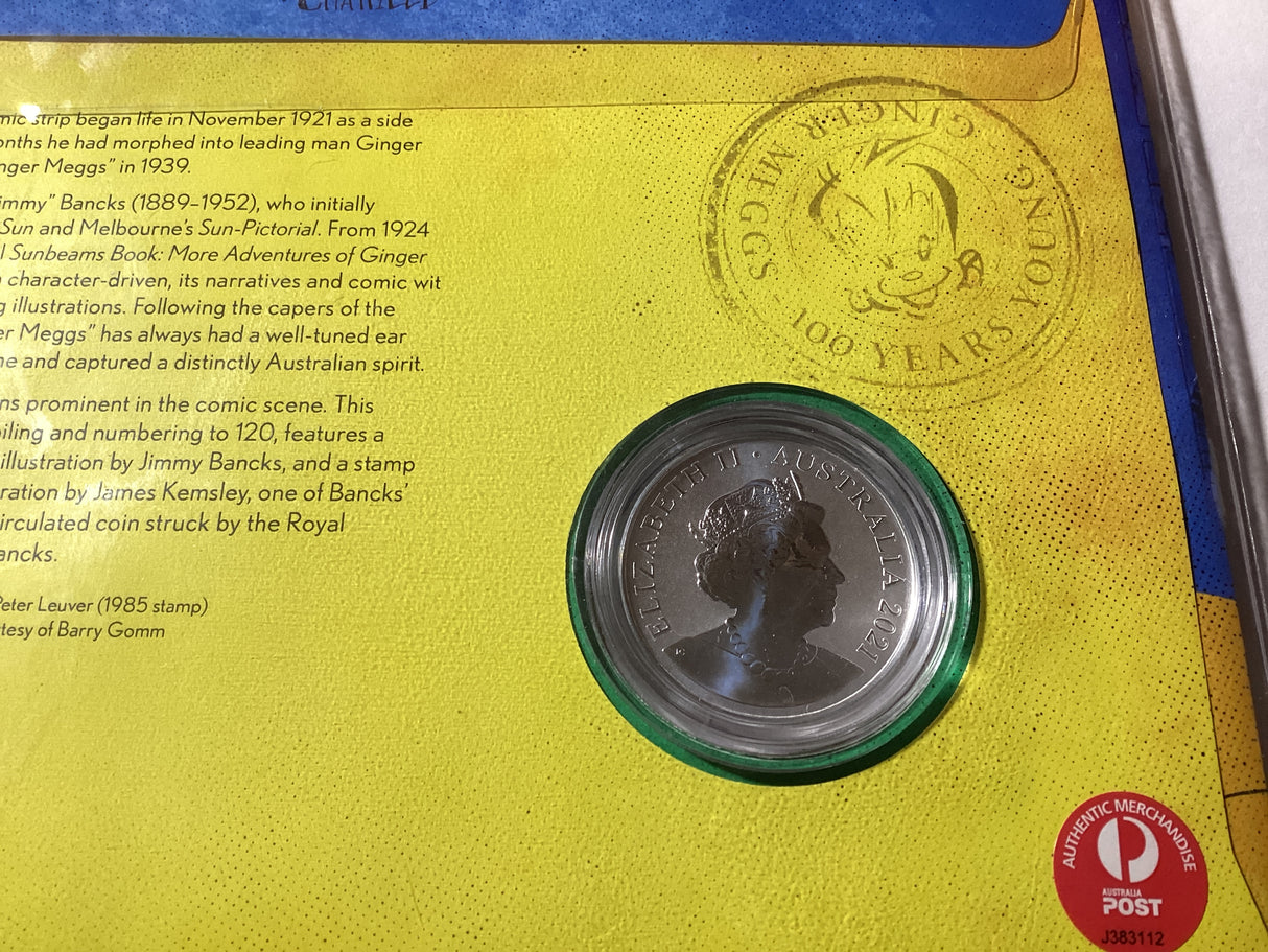 2021 $1 Silver Coin PNC. Ginger Meggs 100 Years. Impressions Release. 120 made.