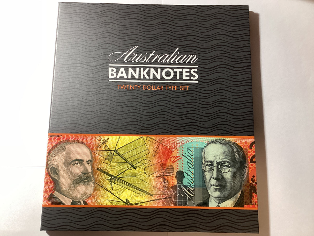 Australian $20 Banknote Type Set.
