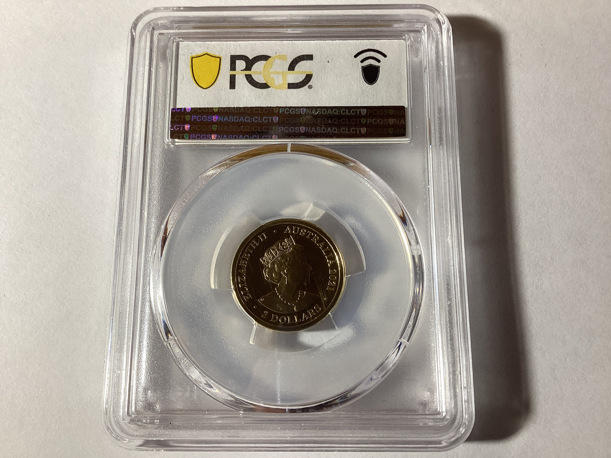 2021 $2 50th Anniversary of Aboriginal Flag. PR70DCAM.