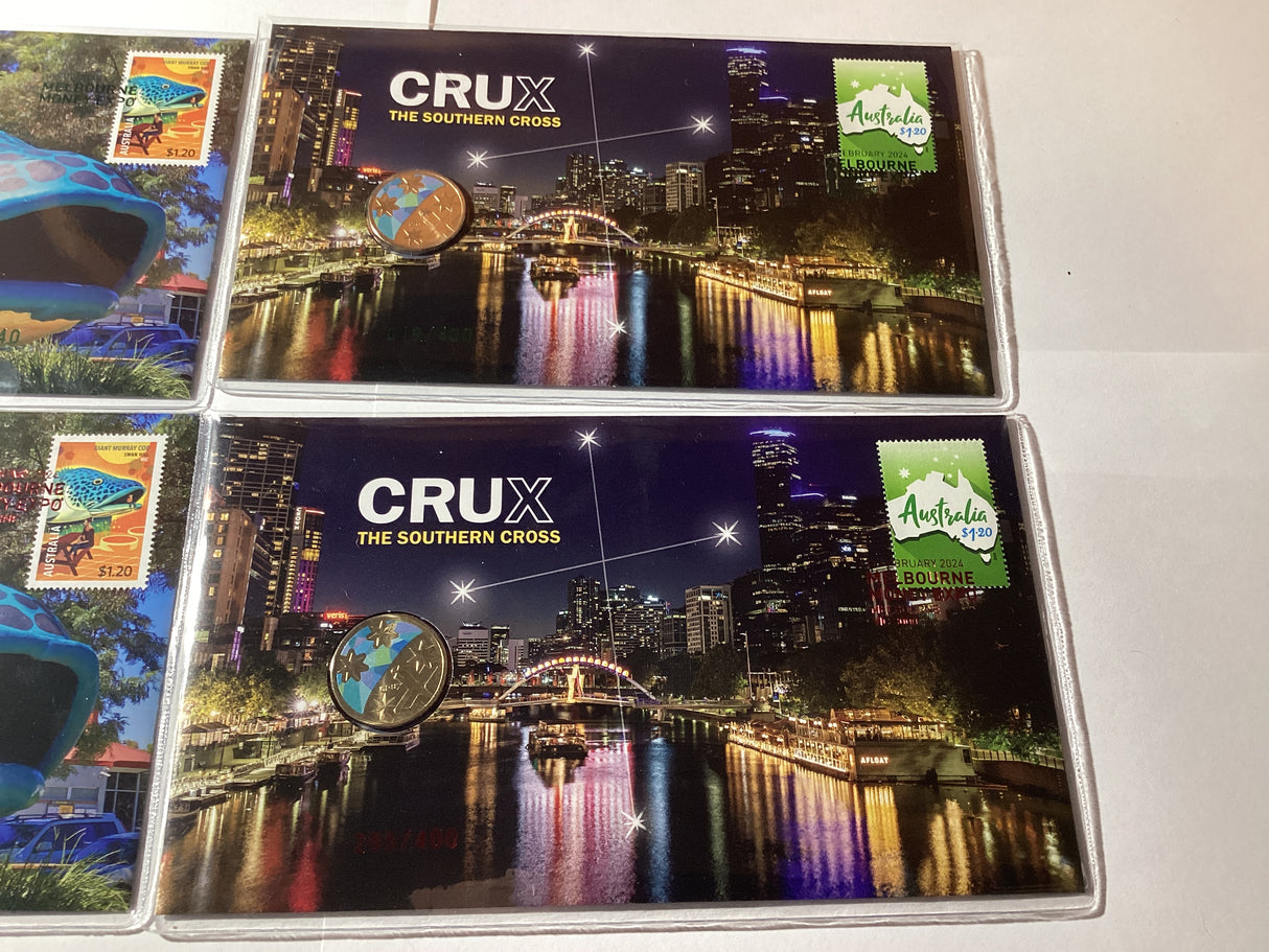 2024 ANDA Melbourne. Giant Murray Cod/Coloured Crux Complete Set. 4 PNCs. Both Days.