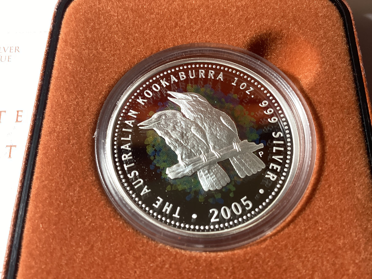 2005 $1 Australian Kookaburra. Silver Proof Coin.