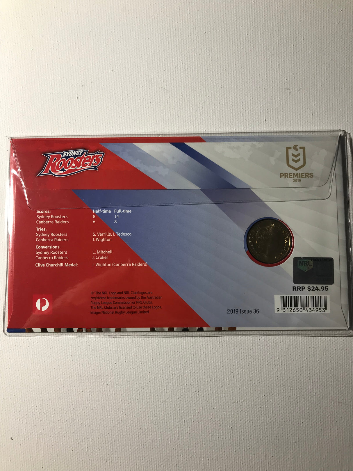 2019 $1 PNC Sydney Roosters