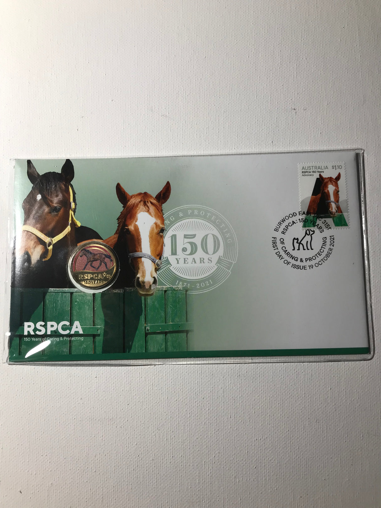 2021 $1 PNC RSPCA 150 Years. Horse
