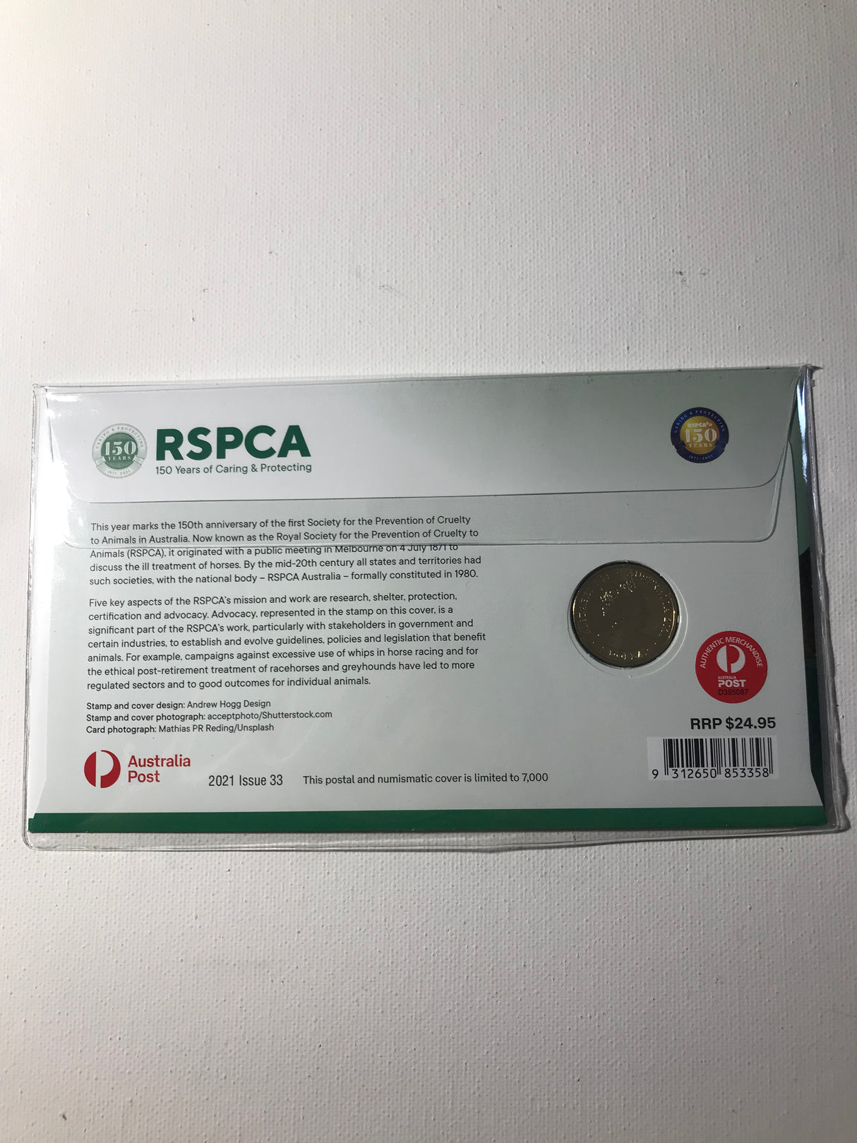 2021 $1 PNC RSPCA 150 Years. Horse