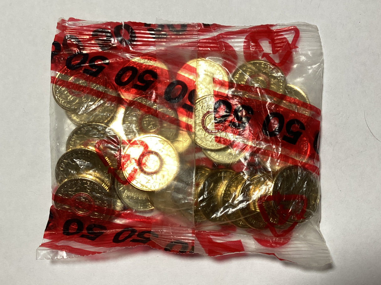 2016 $2 Olympics Games. Red Rings. Security Bag.