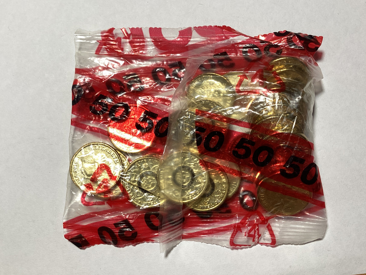 2016 $2 Olympics Games. Black Rings. Security Bag.