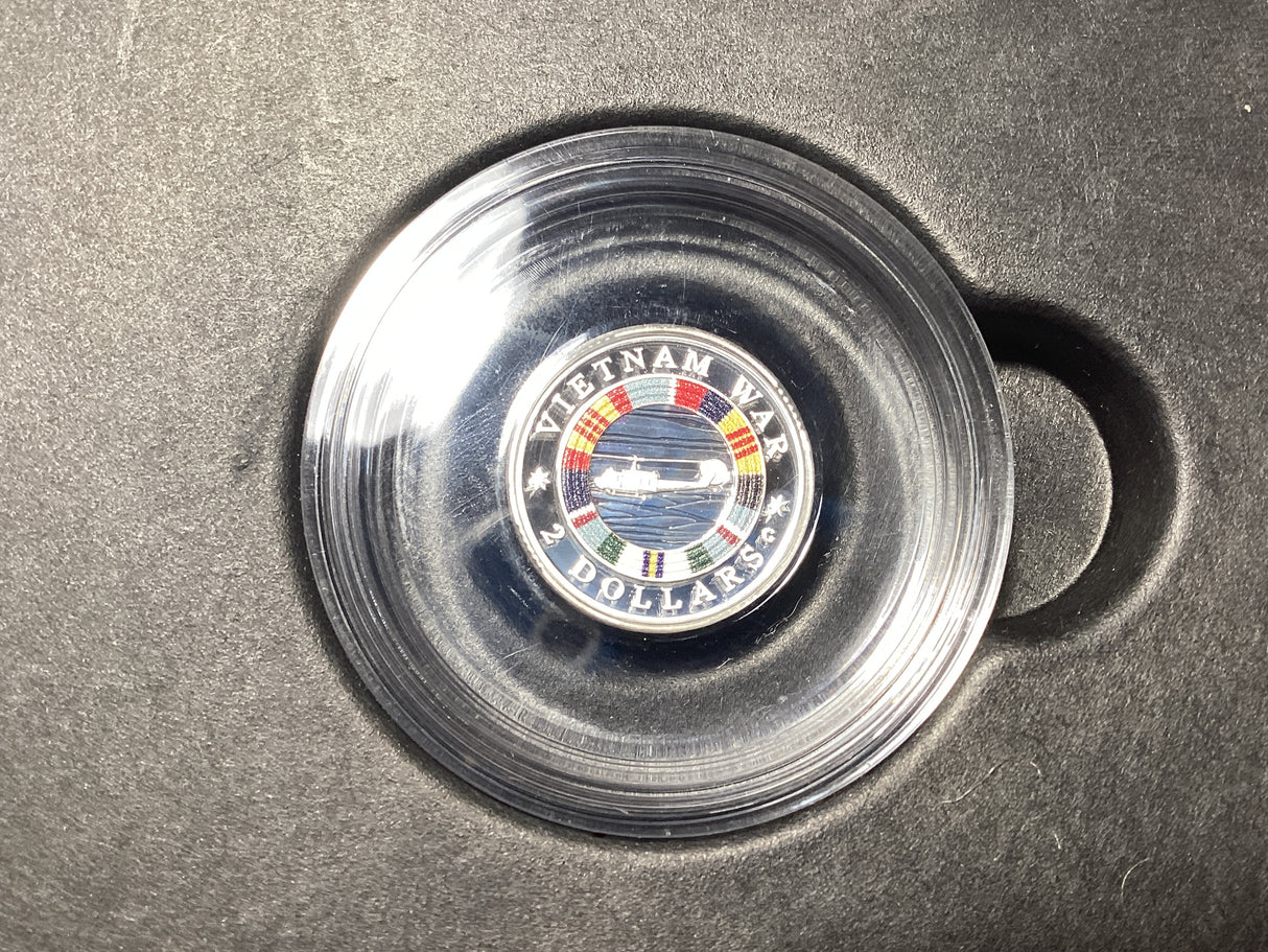 2023 $2 Vietnam War ‘C’ Mintmark Silver Proof Coin.