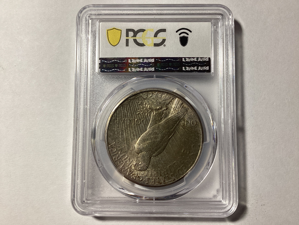 1925-S $1 USA Peace Dollar. MS62