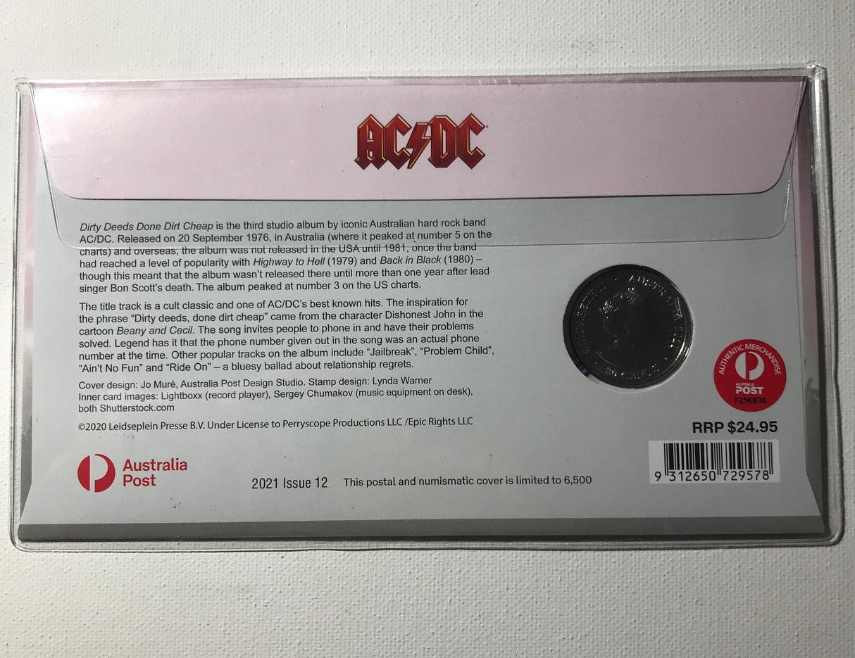 2021 20c PNC AC/DC Dirty Deeds Done Dirt Cheap