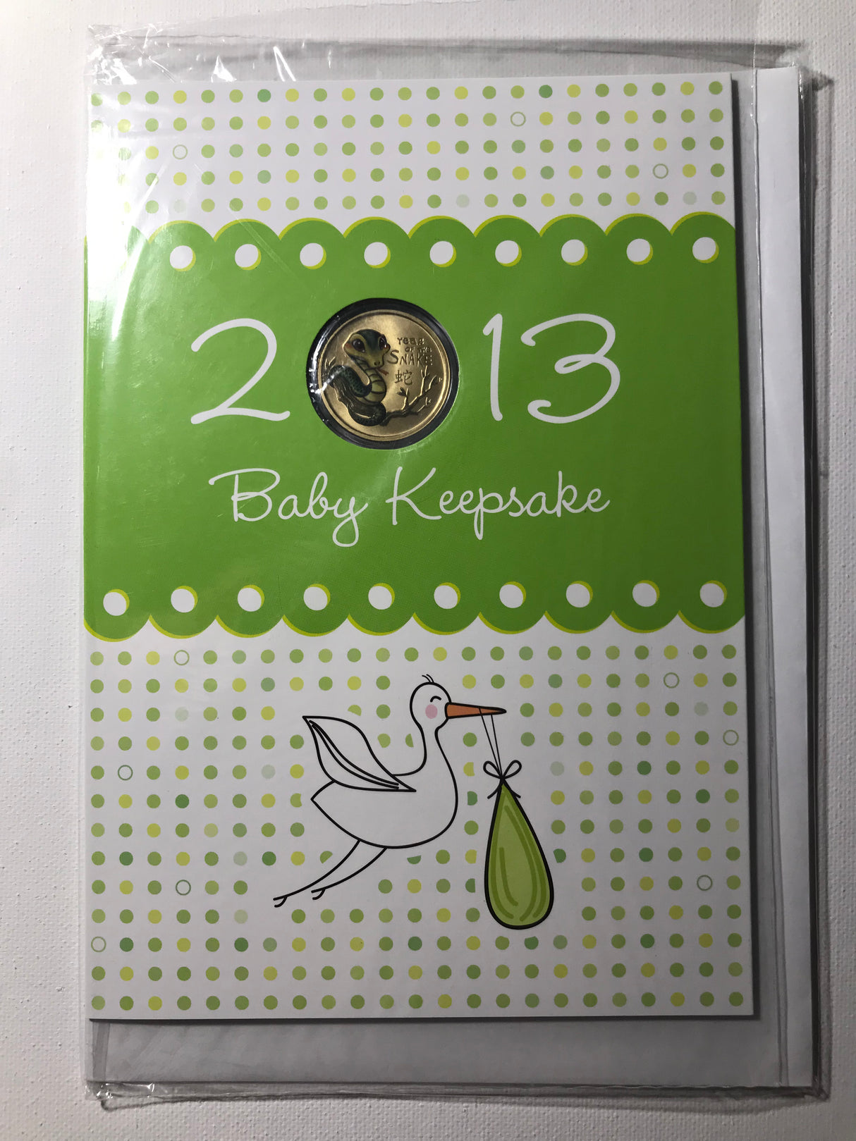 2013 $1 Year Of The Snake. Baby Keepsake