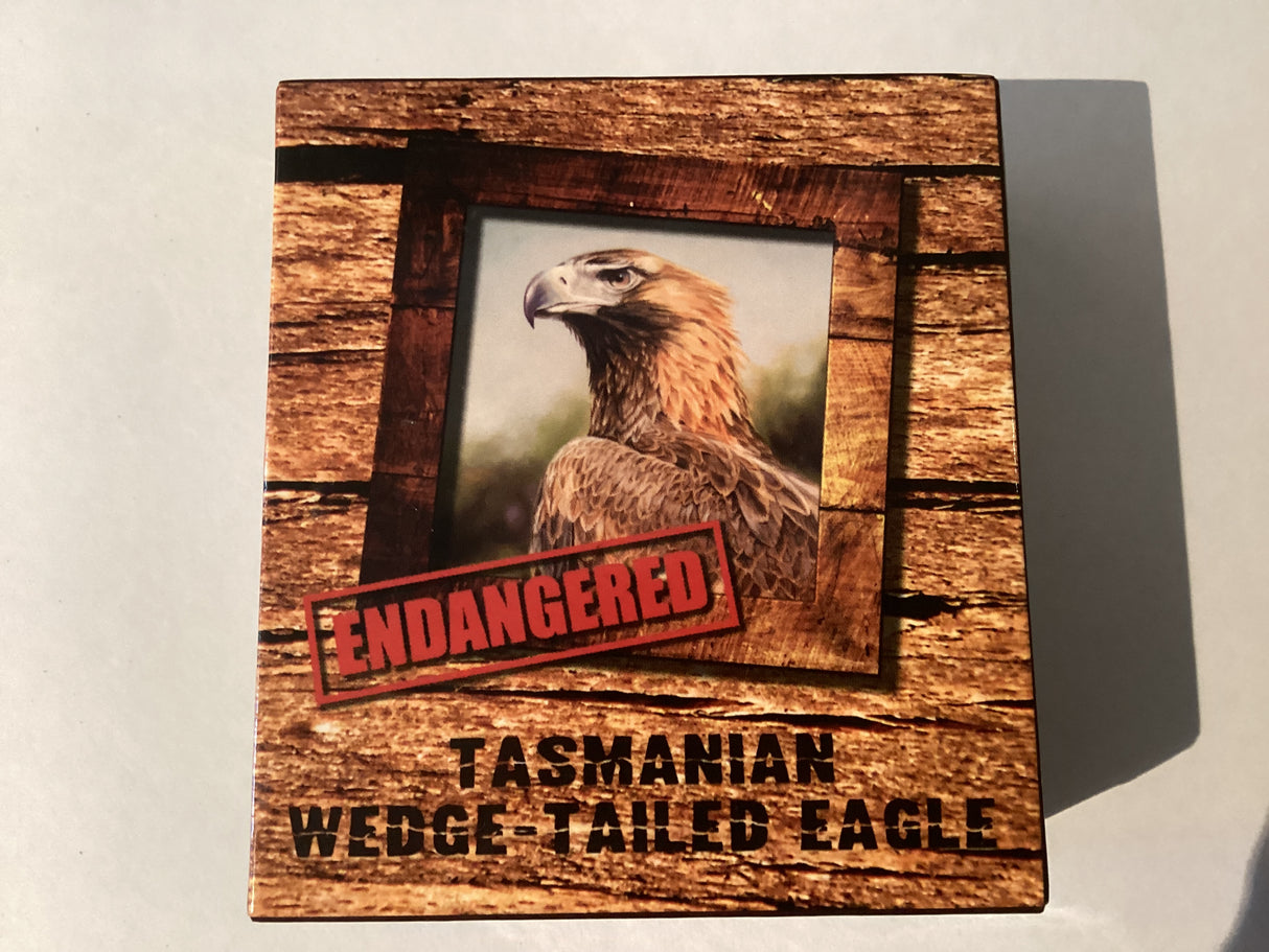 2012 1oz Silver Proof Coin. Endangered Species. Tasmania Wedge-Tailed Eagle.